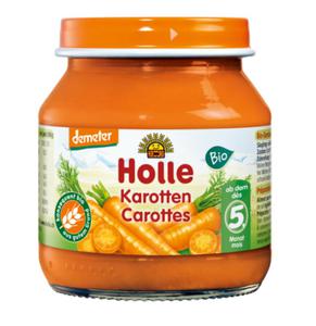 Puree z Marchwi bez Dodatku Cukrw bezglutenowe BIO 125 g Holle - 2871979558