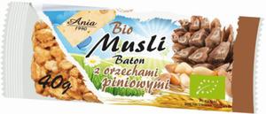 Baton Musli z Orzechami Piniowymi BIO 40 g Bio Ania - 2874489081