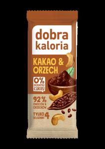 Baton Daktylowy Kakao & Orzech bez Dodatku Cukrw 35 g Dobra Kaloria - 2874586836