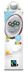 Coconut Milk - Napj Kokosowy do Picia 2% Tuszczu bez Dodatku Cukrw FT BIO 1 litr Coco - 2875076434