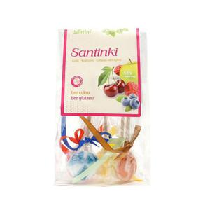 Lizaki Owocowe Santinki Bez Cukru Bezglutenowe (5 x 10 g) 50 g Santini - 2877318273