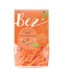 Makaron Proteinowy z Soczewicy Czerwonej Penne Bezglutenowy BIO 250 g Bartolini - 2877653947