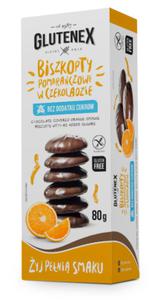 Biszkopty Pomaraczowe w Czekoladzie Bez Dodatku Cukrw Bezglutenowe 80 g Glutenex - 2877883711