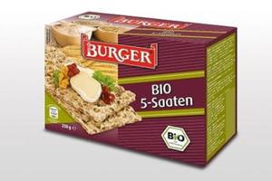 Pieczywo Chrupkie Razowe 5 Ziaren BIO 250 g Burger - 2834511120