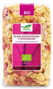 Patki Kukurydziane z Truskawkami BIO 250 g Bio Planet - 2866833358