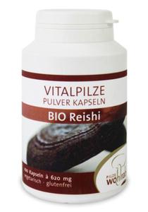 Grzyby Reishi Lakownica Lnica BIO 100 Kapsuek Pilze Wohlrab - 2866834031