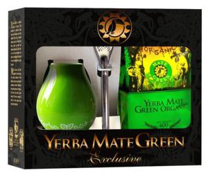 Zestaw Yerba Mate BIO 400 g Matero, Bombilla, Organic Mate Green - 2866834094
