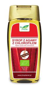 Syrop z Agawy z Chlorofilem Bezglutenowy BIO 350 g (250 ml) Bio Planet - 2866834596