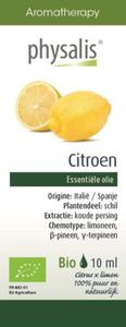 Olejek Spoywczy Citroen, Cytryna Zwyczajna BIO 10 ml Physalis - 2866834618