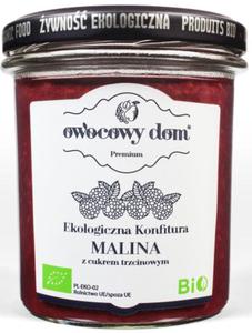 Konfitura Malina z Cukrem Trzcinowym 300 g Owocowy Dom - 2833232477