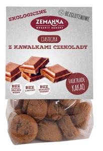 Ciasteczka Bezglutenowe z Kawakami Czekolady BIO 100g Zemanka - 2866832440