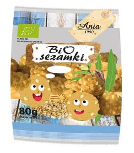 Ciastka z Sezamem BIO 80g Bio Ania - 2866835045