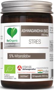 Ashwagandha KSM-66, 5% 200 mg BIO 50 kaps. BeOrganic - 2866835491