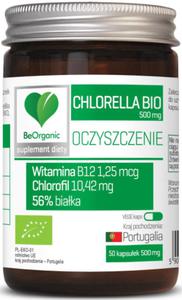 Chlorella, Oczyszczenie 500 mg BIO 50 kaps. BeOrganic - 2868782805