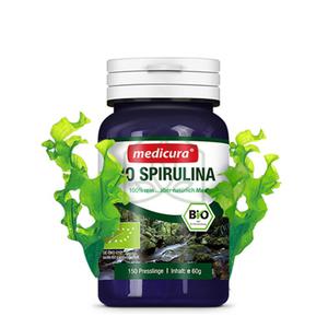 Spirulina BIO 60 g, 150 tabletek Medicura - 2834511040