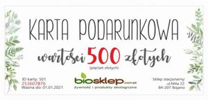 Karta podarunkowa - 500 z - 2866835647