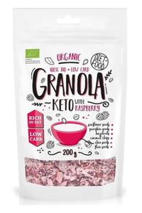 KETO Granola z Malinami BIO 200 g Diet Food - 2877208377