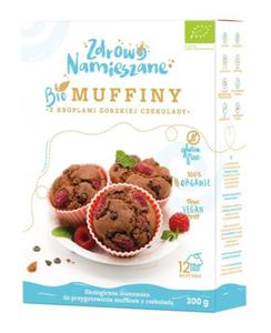 Mieszanka na Muffinki z Kroplami Gorzkiej Czekolady Bezglutenowa BIO 300 g Zdrowo Namieszane - 2868033971