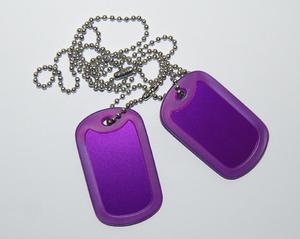 Niemiertelniki komplet - DOG TAG VIOLET - 2255950411