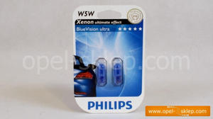 arwka W5W - PHILIPS Blue Vision - komplet 2szt. - 2823258882
