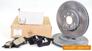 Zestaw oryginalny tarcze + klocki przd Combo C * Corsa C * Meriva A 280 mm - 1515020 OPEL - GM - 2823259181