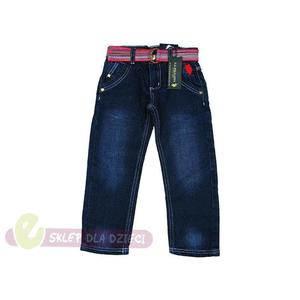 U.S. Polo Assn. spodnie jeansowe z paskiem - 2860541828