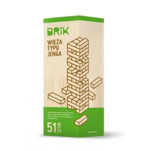 BRIK Drewniana wiea 51 klockw-gra zrcznociowa - 2860542176