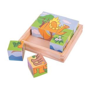 Ukadanka kostki obrazkowe, puzzle - Dinozaury - 2860542557