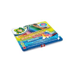 Kredki Supersticks Aqua 24 kolory w metalowym pude - 2860545017