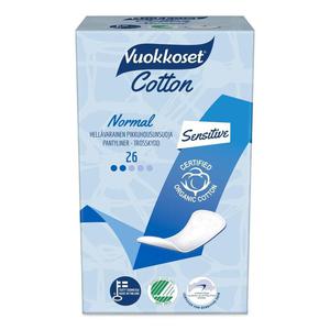 Vuokkoset, COTTON, Podpaski ze Skrzydekami Normal - 2860545196