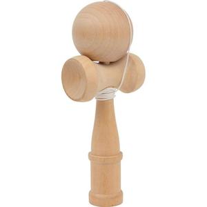 Drewniana kendama naturalna - gra zrcznociowa - 2860545652