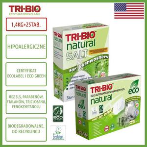 TRI-BIO, Zestaw do Zmywarki, sl i tabletki - 2864993807