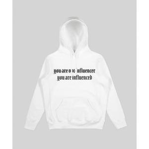 Bluza Not Influencer White Hoodie - 2874978800