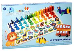 Gra puzzle multifunkcyjne 2 w 1 nauka owienie rybek - 2871133242