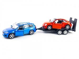 WELLY VOLVO XC90 VOLKSWAGEN BEETLE LAWETA SAMOCHODY 1:34 - 2876961723