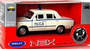 WELLY FIAT 125P MILICJA 1:34 SAMOCHD KOLEKCJONERSKI be - 2876961820