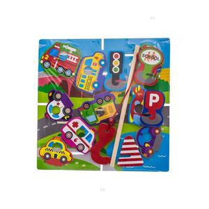 DREWNIANE PUZZLE TRANSPORT 15 ELEMENTW D1 - 2861311068