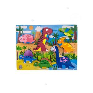 DREWNIANE PUZZLE DINO 7 ELEMENTE D1 - 2861311069