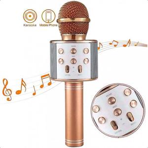 MIKROFON KARAOKE BEZPRZEWODOWY GONIK BLUETOOTH ROSE GOLD - 2871012229