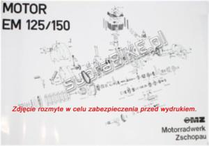 Plakat budowy silnika MZ - ETZ125, ETZ150 - 2823039382