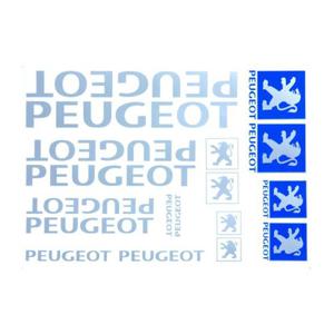 Naklejka PEUGEOT srebrna kpl. - 2836277436