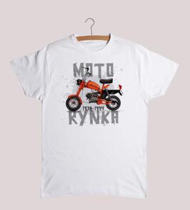 T-shirt MOTORYNKA pomaraczowa - mski biay L - 2866415627