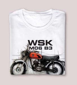 T-shirt WSK M06 B3 - mski biay L - 2866415633