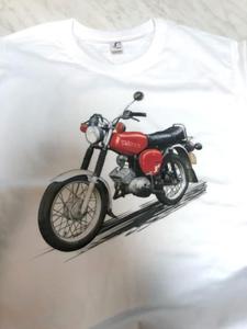 T-shirt SIMSON S51 czerwony - mski biay L - 2867442919