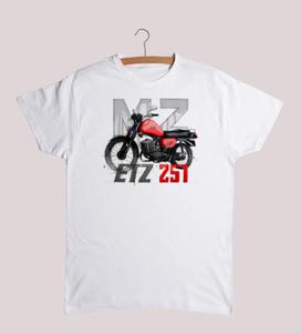 T-shirt MZ ETZ 251 czerwona - mski biay M - 2867442927