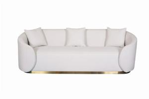 Biaa sofa 2-osobowa na zotym stelau 220 cm Nua - 2876974566