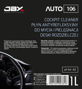 JAX PROFESSIONAL 106 - COCKPIT CLEANER  - 2861740449