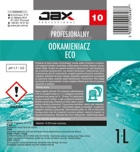 JAX PROFESSIONAL 10 - ODKAMIENIACZ ECO JAX PROFESSIONAL 10 - ODKAMIENIACZ ECO - 2861740457