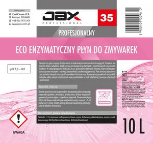 JAX PROFESSIONAL 35 - ECO ENZYMATYCZNY PYN DO ZMYWAREK JAX PROFESSIONAL 35 - ECO ENZYMATYCZNY PYN...