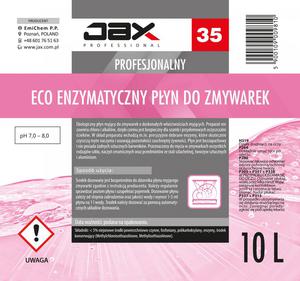 JAX PROFESSIONAL 35 - ECO ENZYMATYCZNY PYN DO ZMYWAREK JAX PROFESSIONAL 35 - ECO ENZYMATYCZNY PYN DO ZMYWAREK - 2867445628